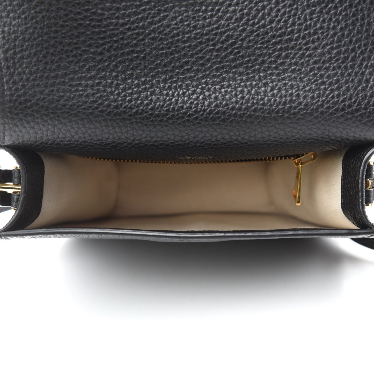 Calfskin Small T Clasp Tara Crossbody Bag Black
