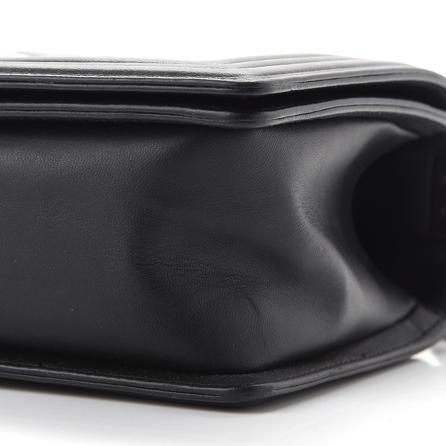Lambskin Quilted Medium Boy Flap Black