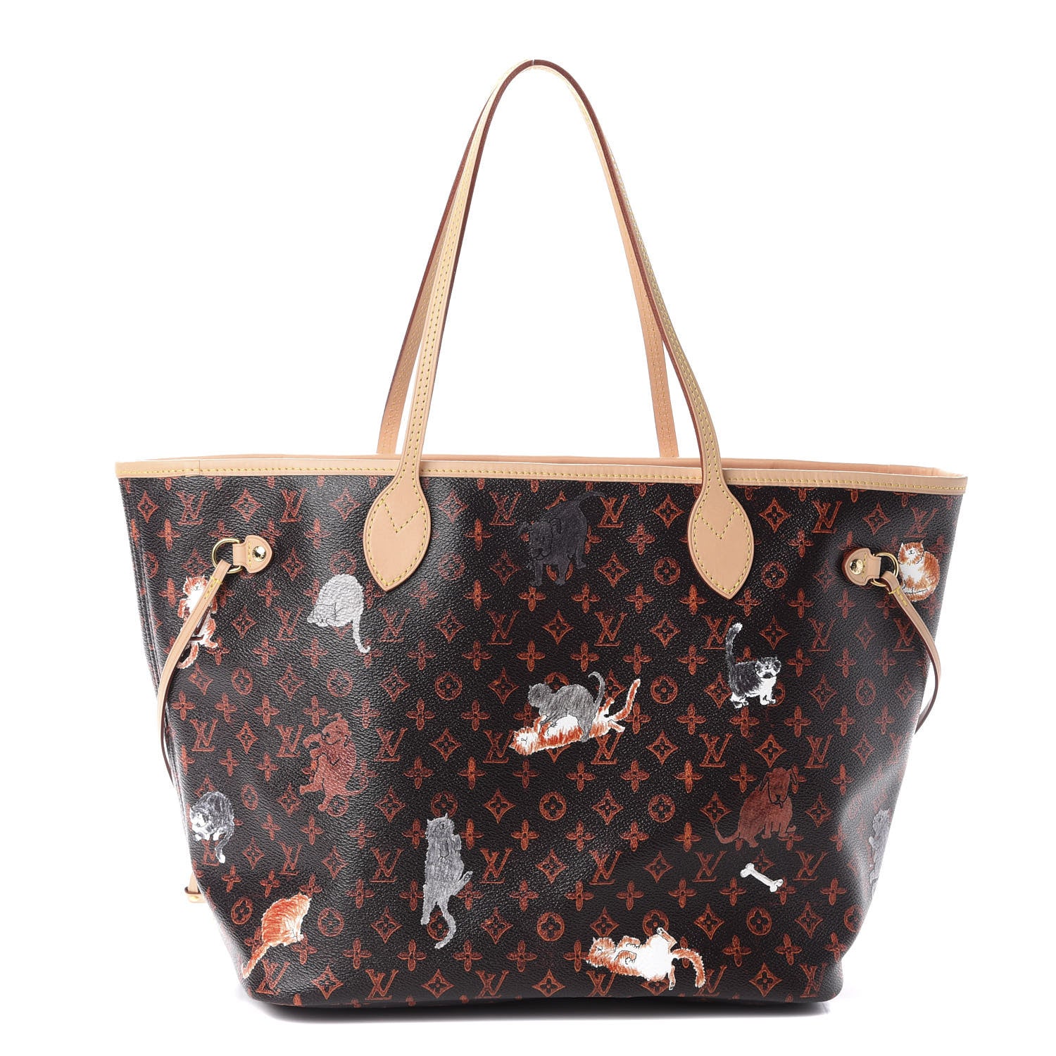 Louis Vuitton Catogram Neverfull MM Marron 1 of 8