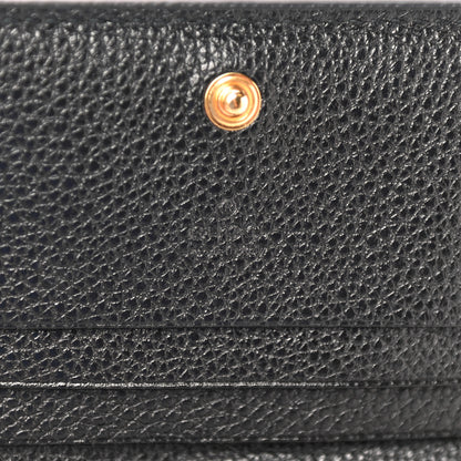 Gucci Grainy Calfskin Zumi Chain Card Case Wallet Black 6 of 10