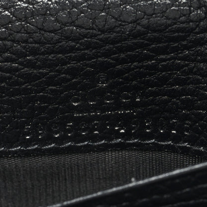 Gucci Dollar Calfskin GG Supreme Monogram Medium GG Marmont Wallet Black Beige Ebony 6 of 6