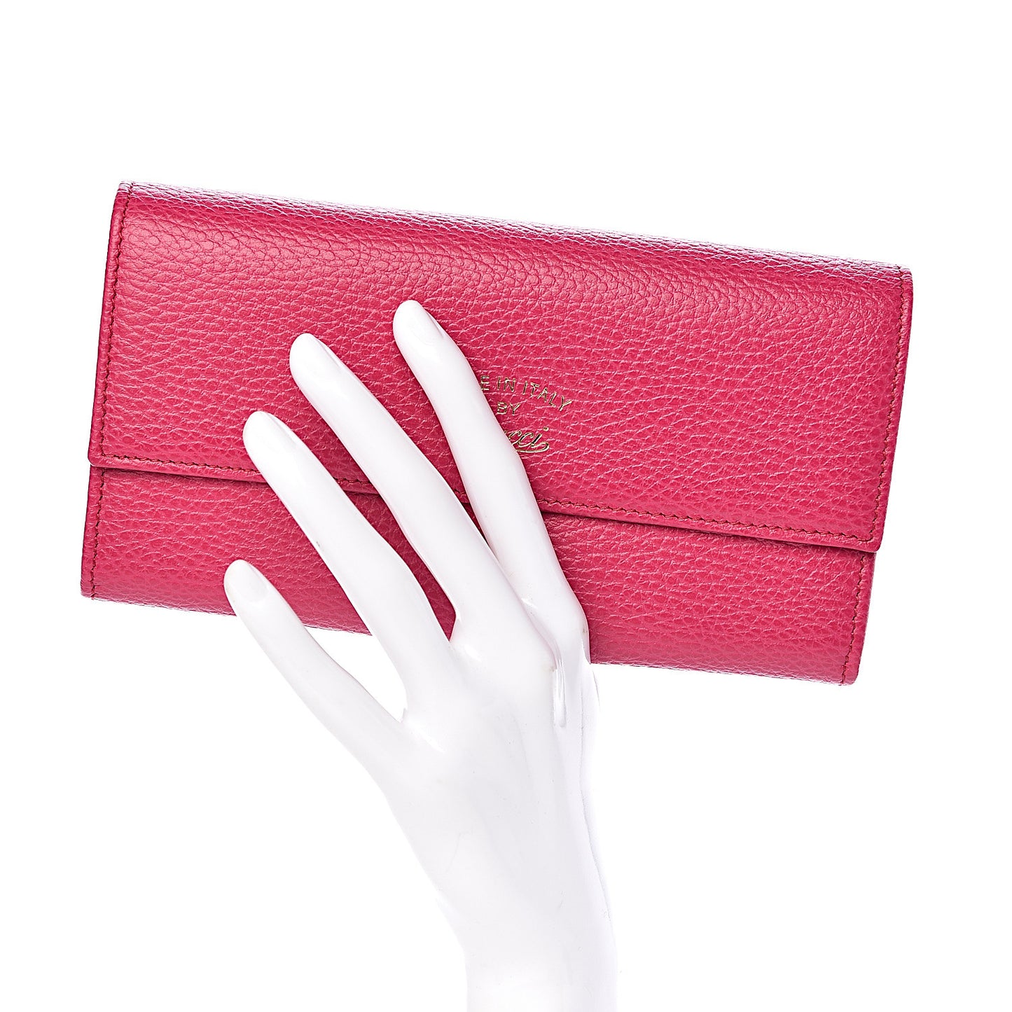Dollar Calfskin Swing Continental Wallet Blossom