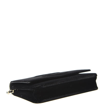 Chanel Velvet Timeless CC Wallet On Chain WOC Black 4 of 11