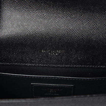 Saint Laurent Grain De Poudre Small Monogram Kate Satchel Black 5 of 13