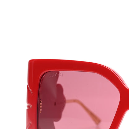 Gucci Acetate Square Frame Wing Sunglasses GG0535S Red 7 of 8