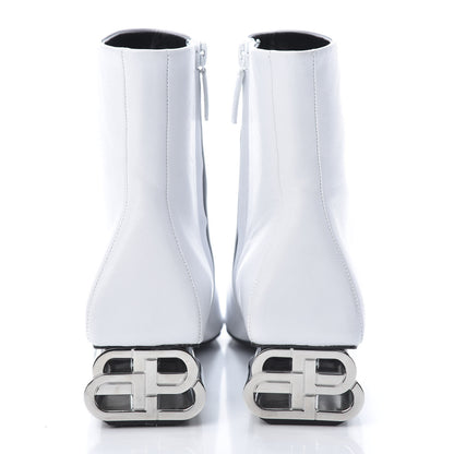 Balenciaga Sheepskin Typo Ankle Booties 37 White 5 of 11