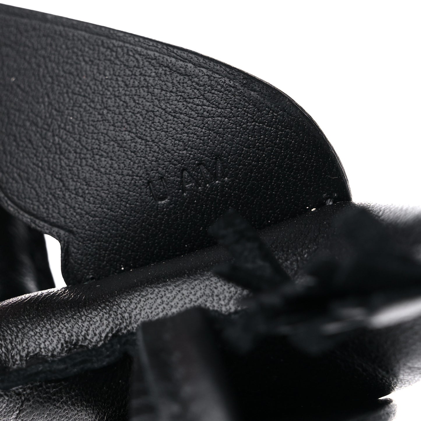Milo Lambskin Lizard Touch Grigri Rodeo Pegase Horse Bag Charm PM So Black