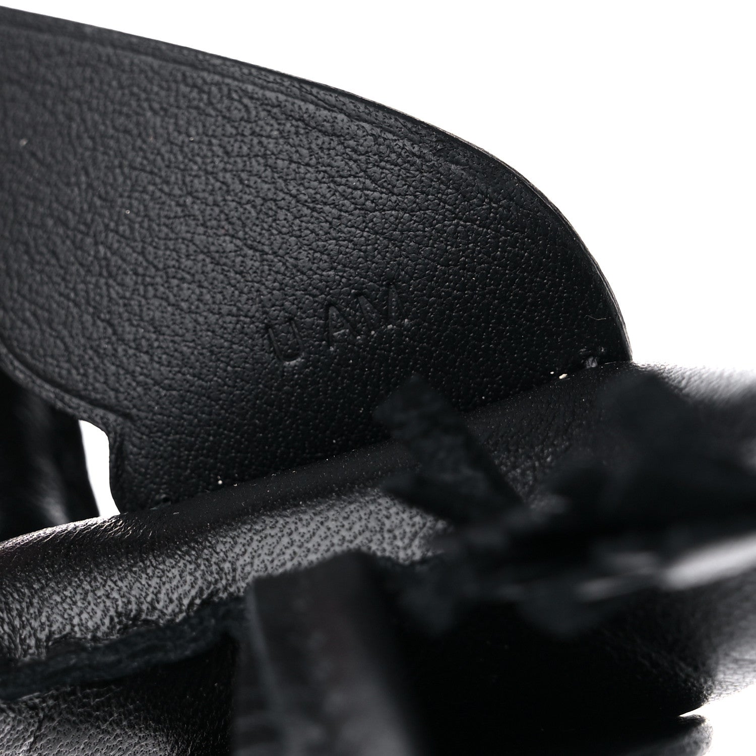 Hermes Milo Lambskin Lizard Touch Grigri Rodeo Pegase Horse Bag Charm PM So Black 4 of 5