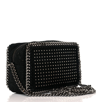 Stella McCartney Shaggy Deer All Over Studs Falabella Crossbody Camera Bag Black 2 of 11