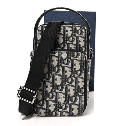 Christian Dior Oblique Micro Rider Pouch Blue 7 of 11