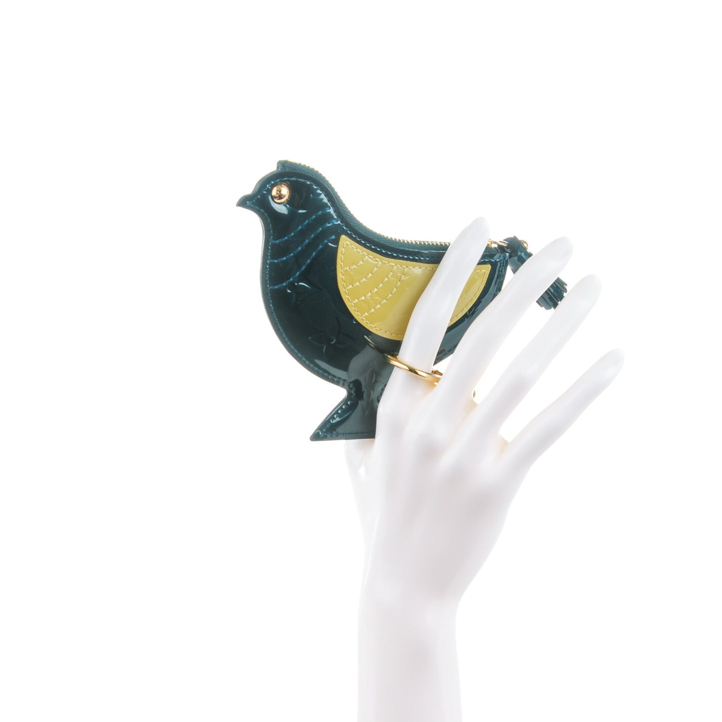 Vernis Oiseau Songbird Coin Purse Wallet Blue Nuit