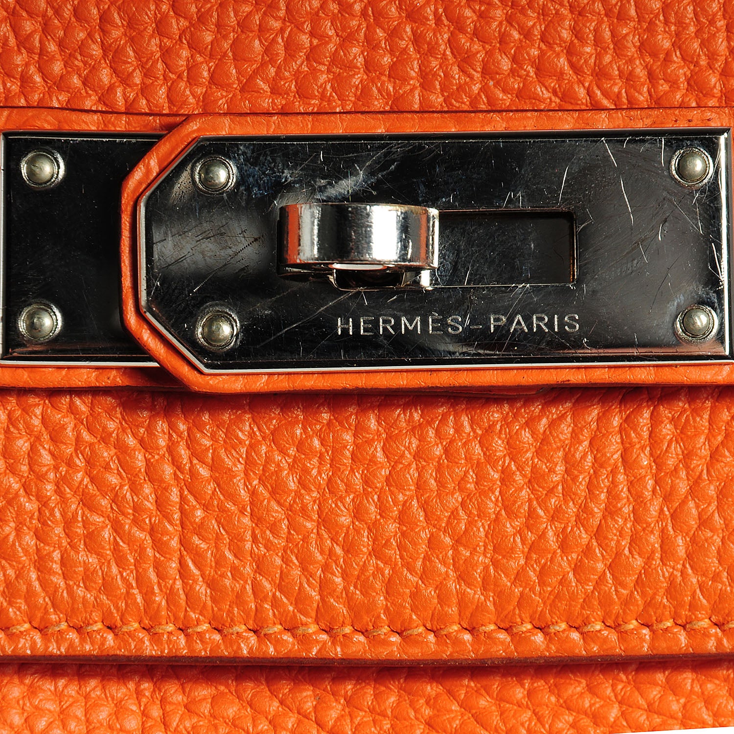 Hermes Togo Shoulder Kelly 40 Orange 5 of 21