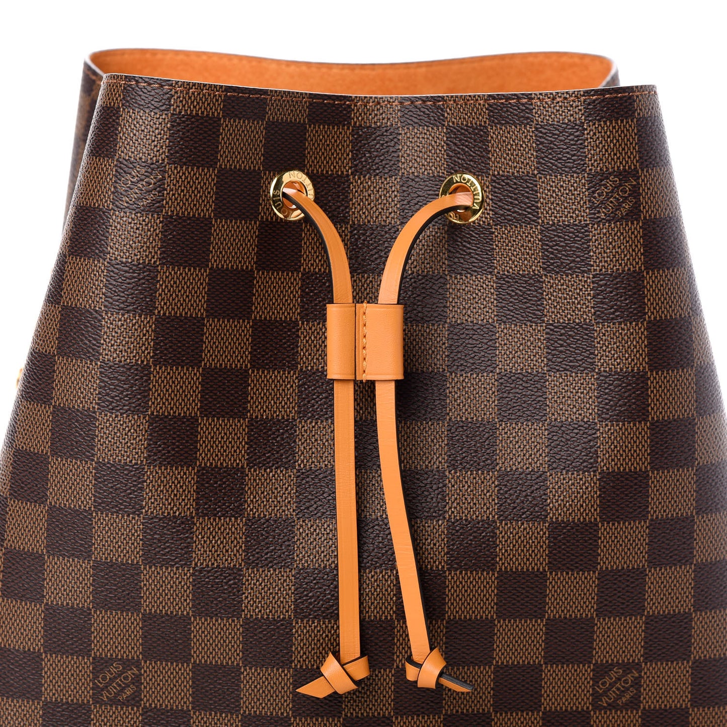 Damier Ebene Neonoe MM Safran