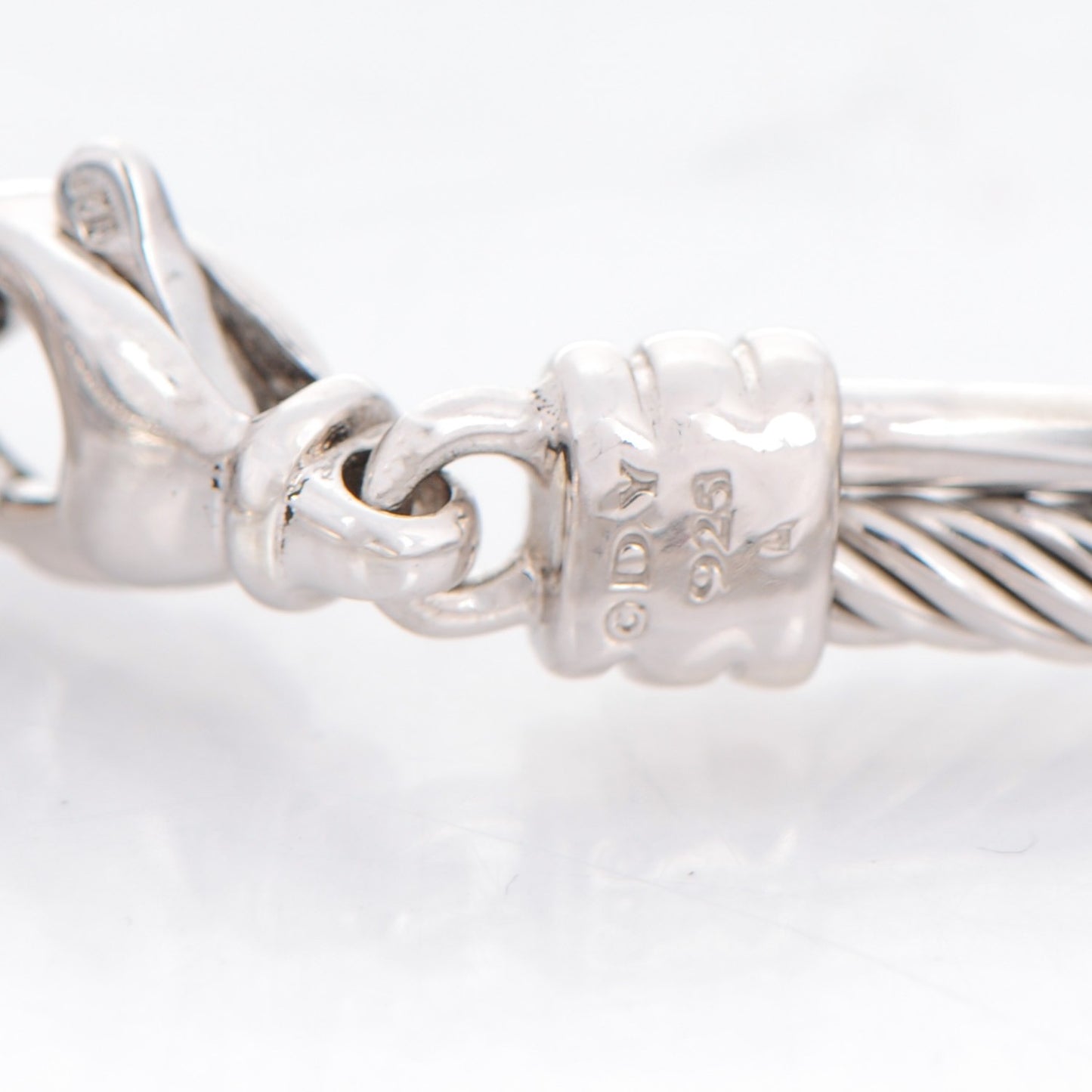 Sterling Silver Diamond 3mm Crossover Bracelet