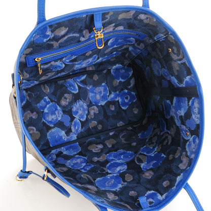 Louis Vuitton Monogram Articles de Voyage Ikat Neverfull MM Grand Blue 5 of 9