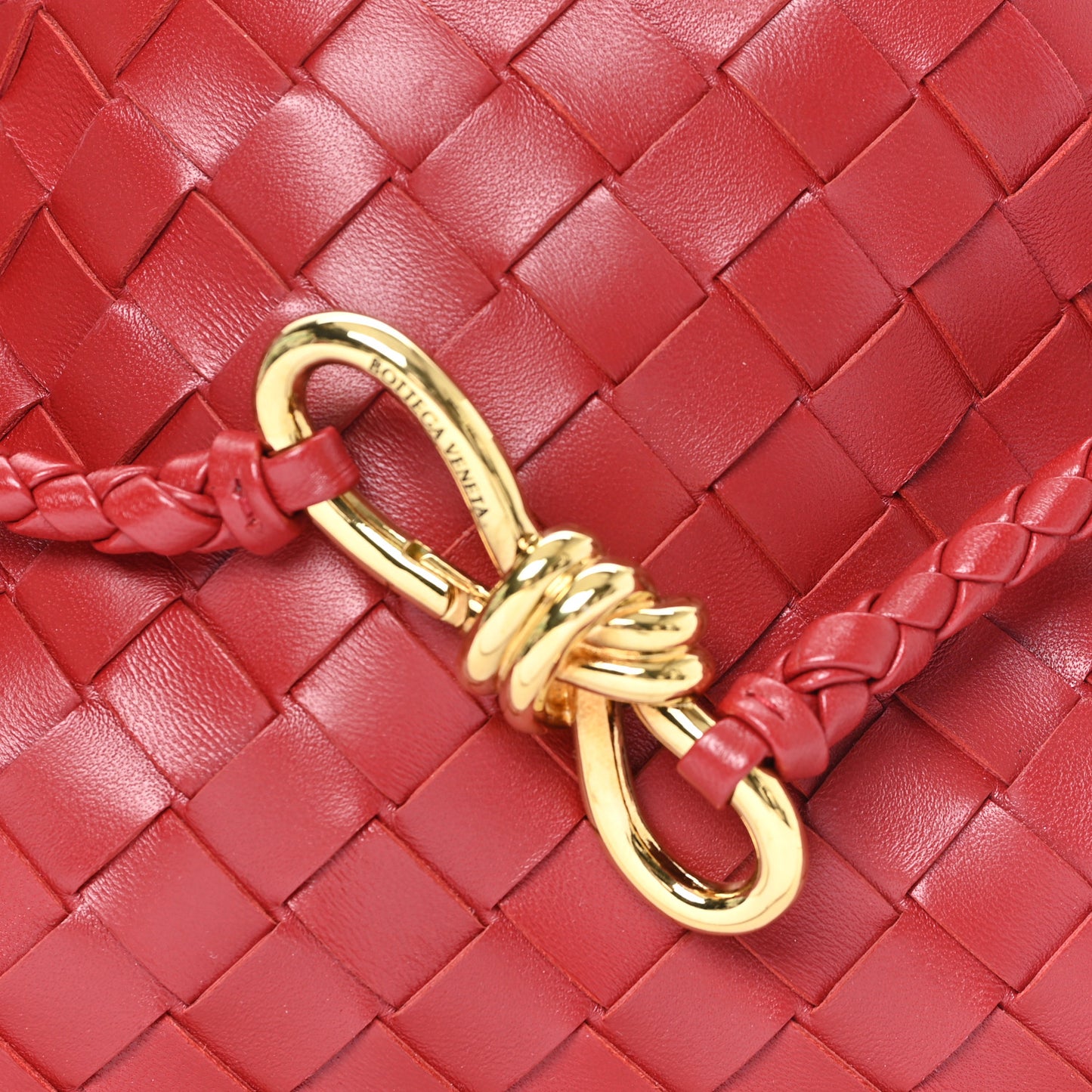 Nappa Intrecciato Small East West Andiamo Shoulder Bag Rosewood