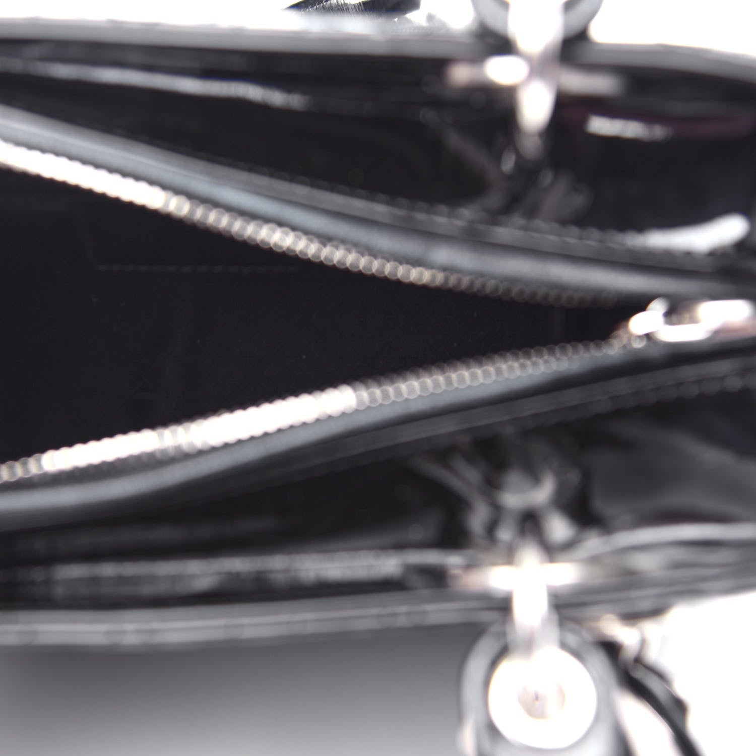 Christian Dior Patent Cannage Medium Lady Dior Black 5 of 10