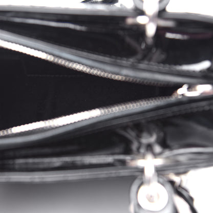 Christian Dior Patent Cannage Medium Lady Dior Black 5 of 10