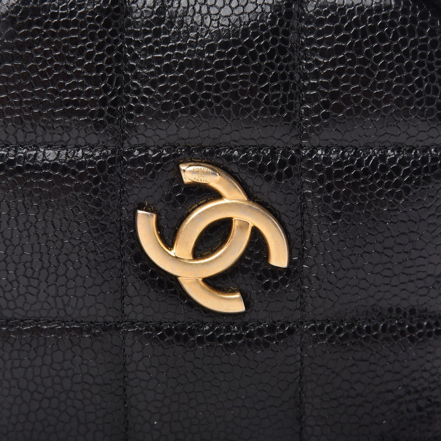 Caviar Quilted Coin Purse Belt Bag Black