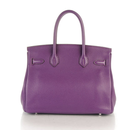 Hermes Taurillon Clemence Birkin 30 Ultraviolet 4 of 27