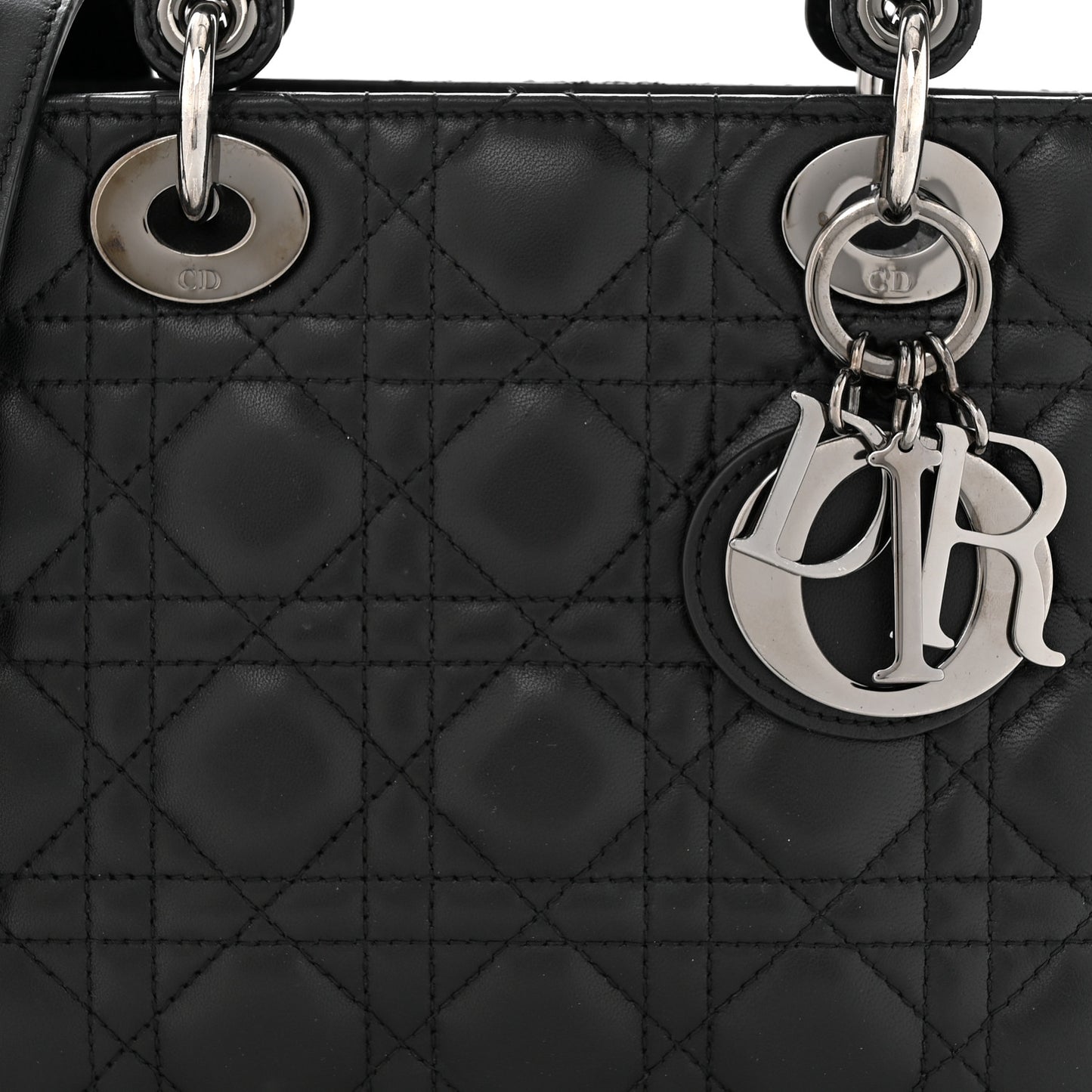 Lambskin Cannage Small My ABCDior Lady Dior Black