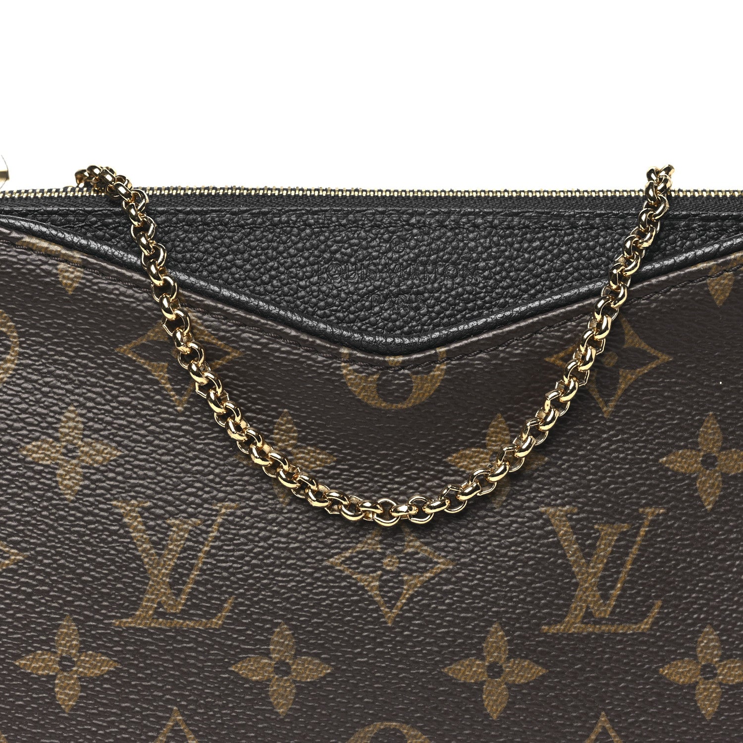 Louis Vuitton Monogram Pallas Clutch Blue Marine 7 of 10