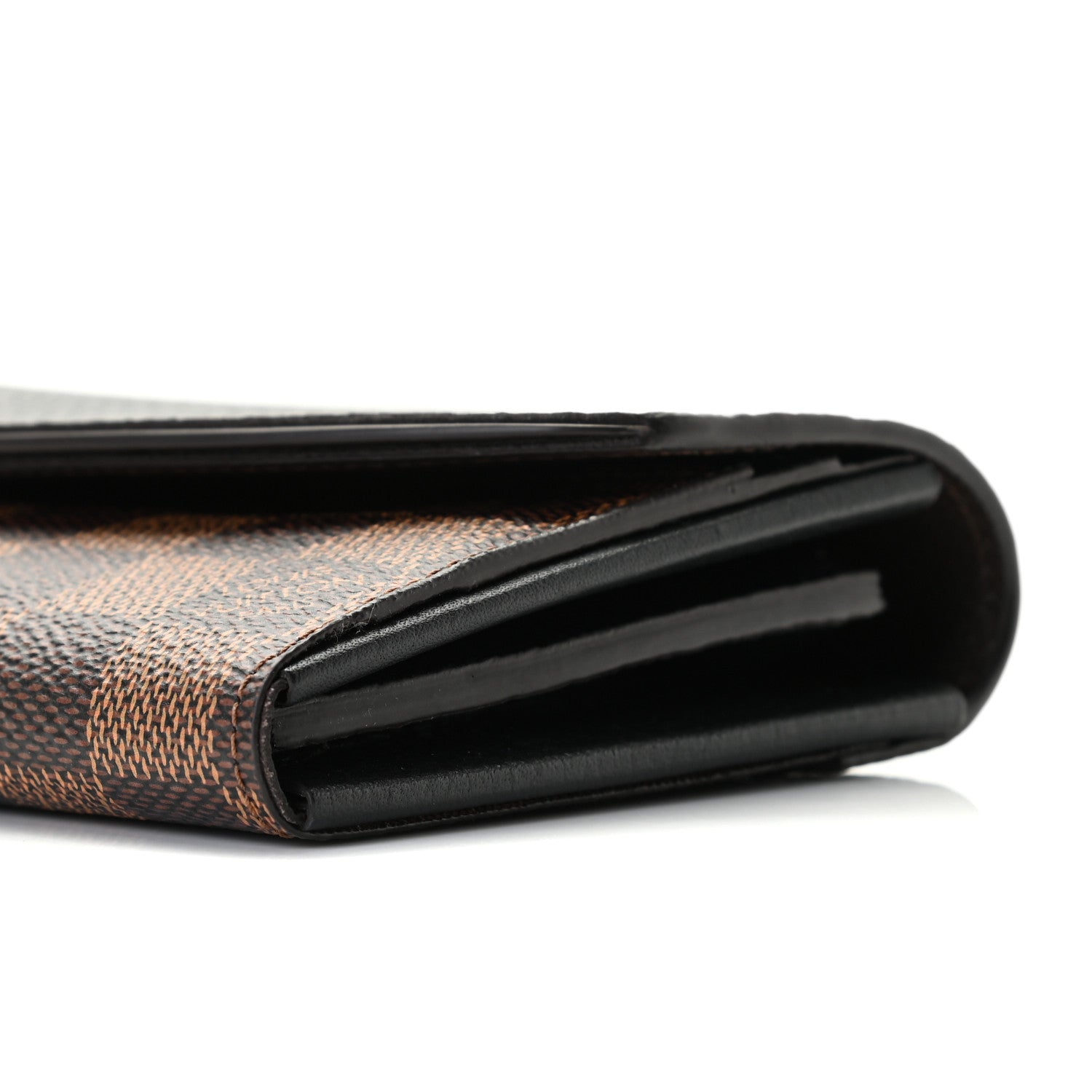 Louis Vuitton Damier Ebene Normandy Wallet Black 4 of 10