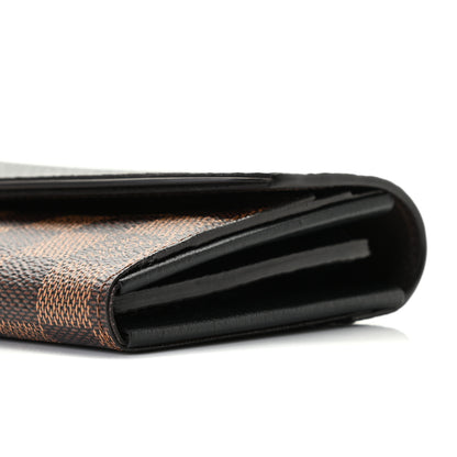 Louis Vuitton Damier Ebene Normandy Wallet Black 4 of 10