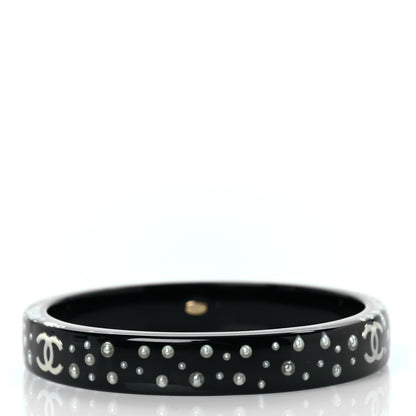 Chanel Resin CC Bangle Black 3 of 4