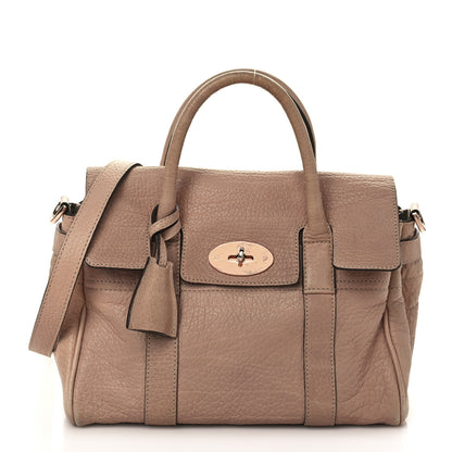 Mulberry Classic Grain Small Bayswater Satchel Rosewater 1 of 16