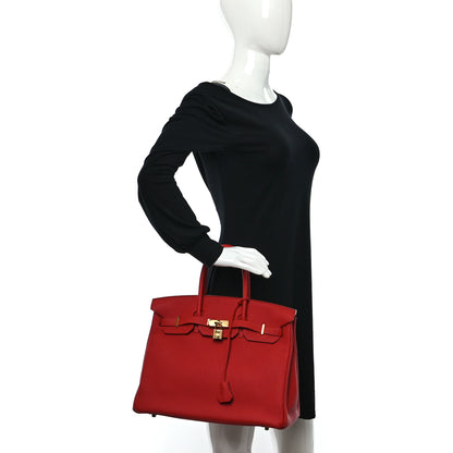 Hermes Togo BIRKIN 35 Vermillion 2 of 11