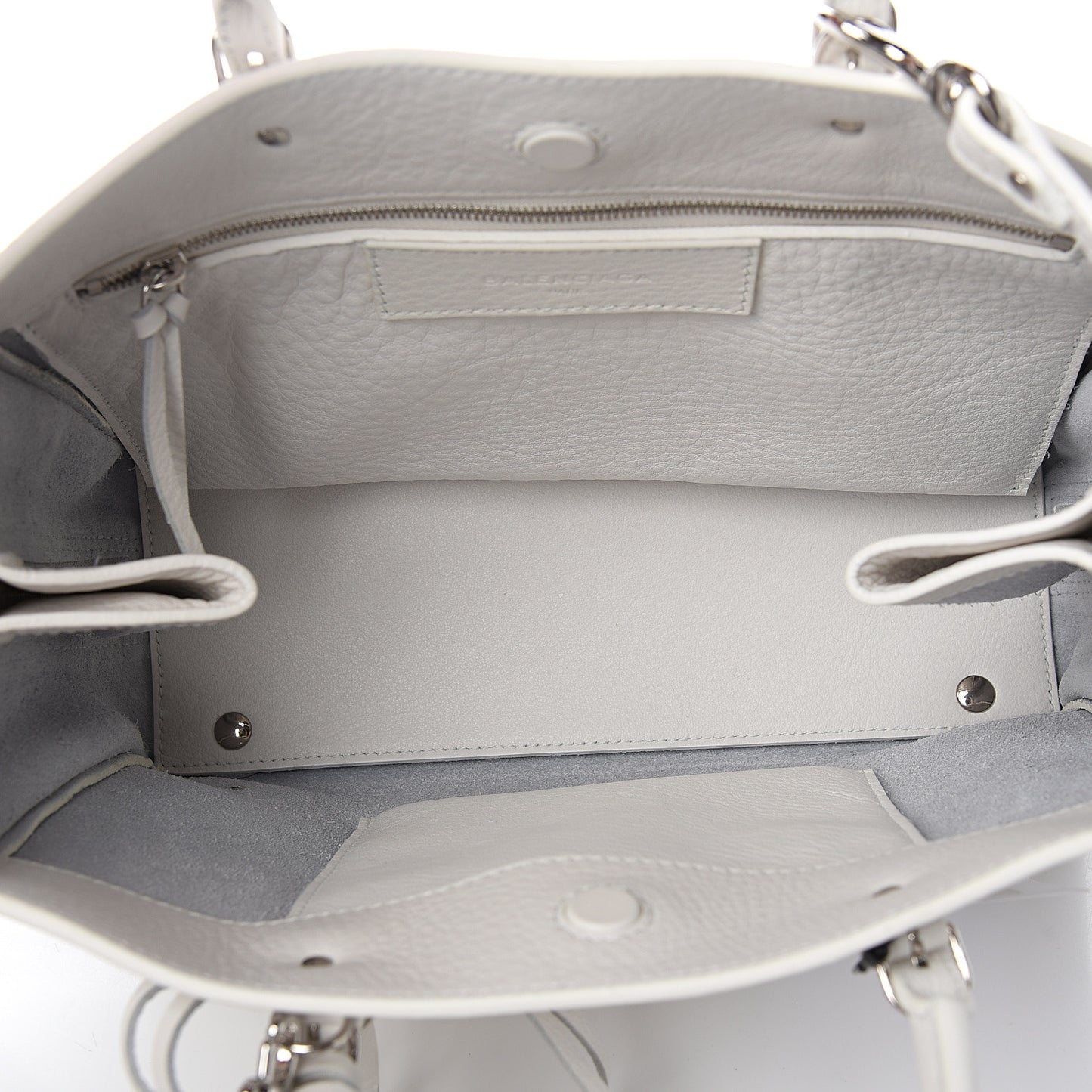 Veau Papier A6 Zip Around Tote White