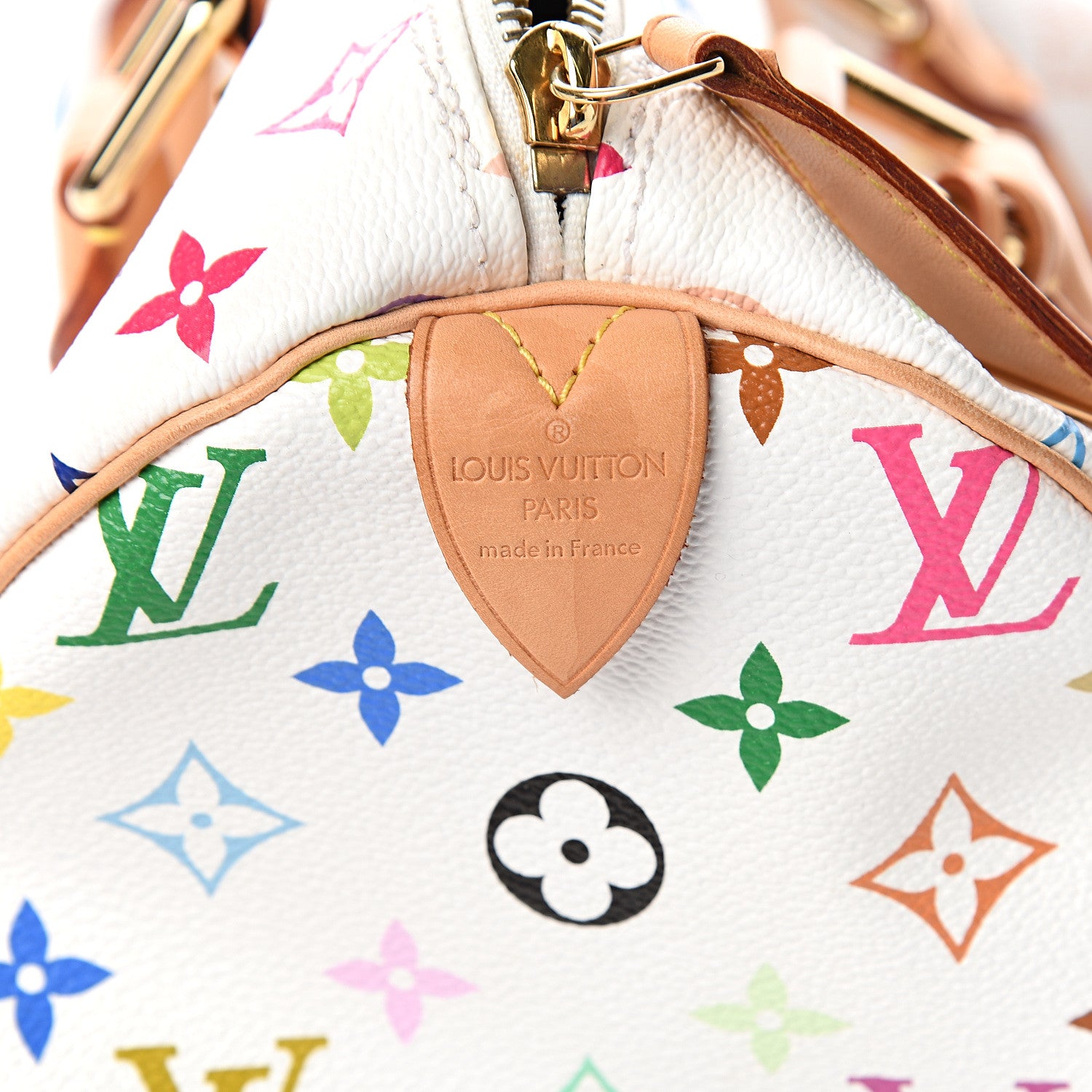 Louis Vuitton Monogram Multicolor Speedy 30 White 5 of 8