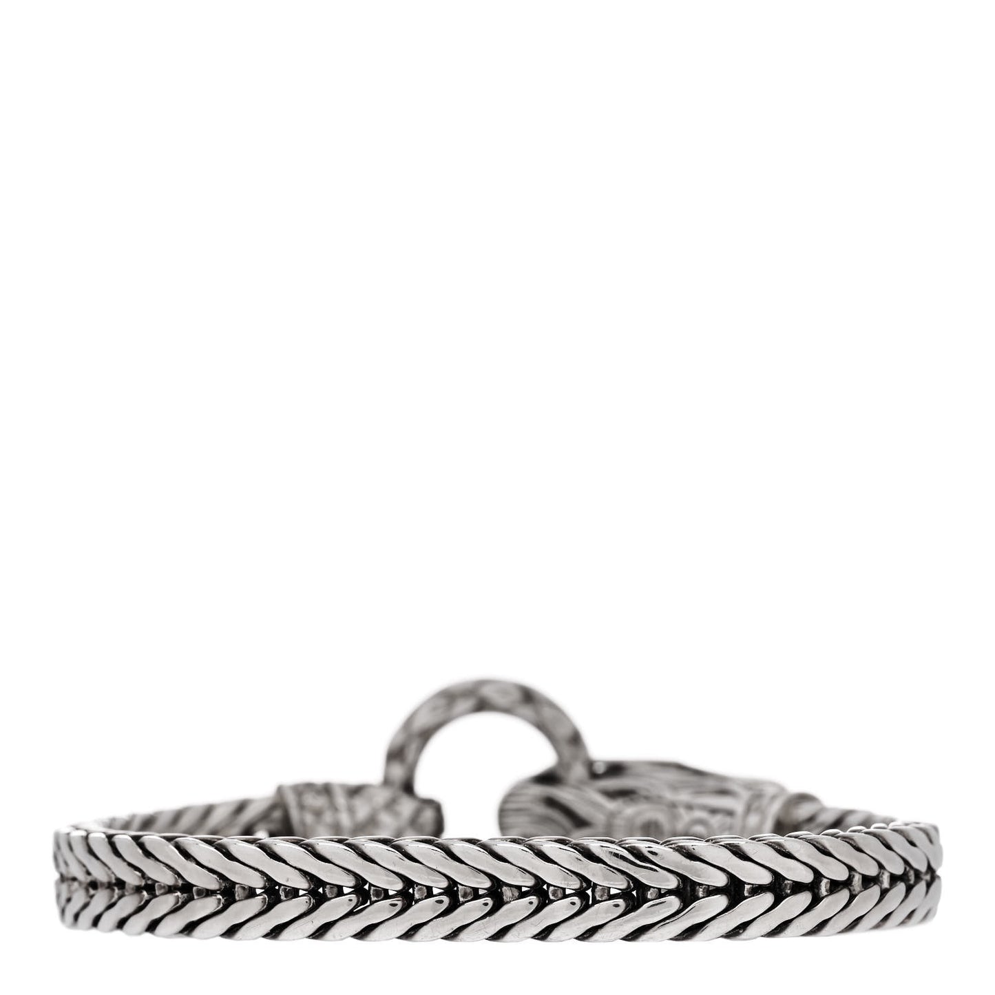 JOHN HARDY Sterling Silver Black Sapphire Legends Naga Station Bracelet