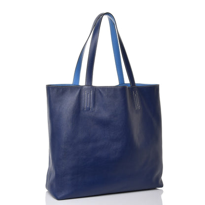 Hermes Veau Sikkim Double Sens 45 Tote Bleu Sapphire Paradis 5 of 13