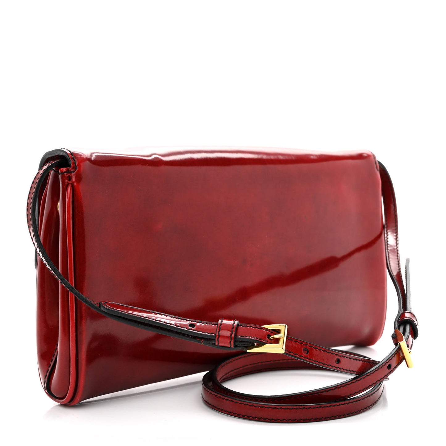 Spazzolato Crossbody Bag Scarlatto Fume