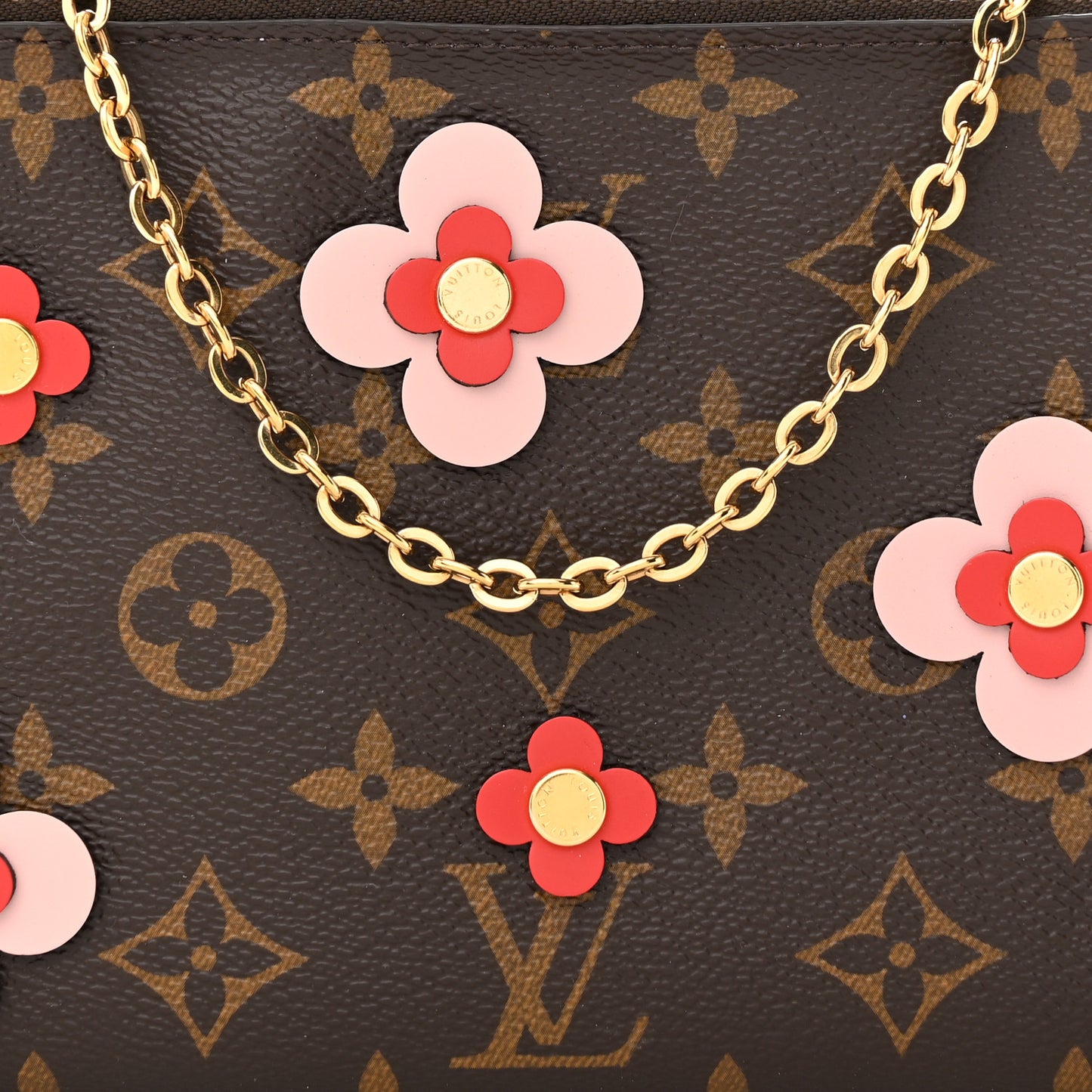 Monogram Blooming Flowers Double Zip Pochette