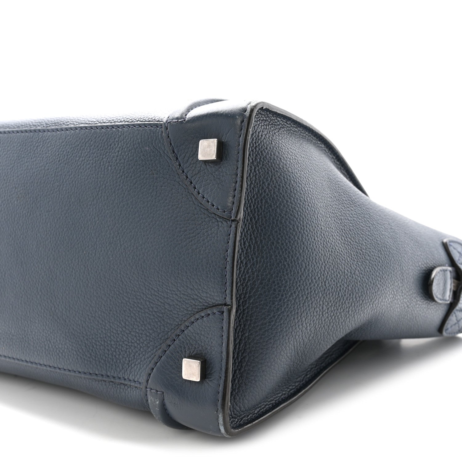 Celine Drummed Calfskin Mini Luggage Orage 9 of 9