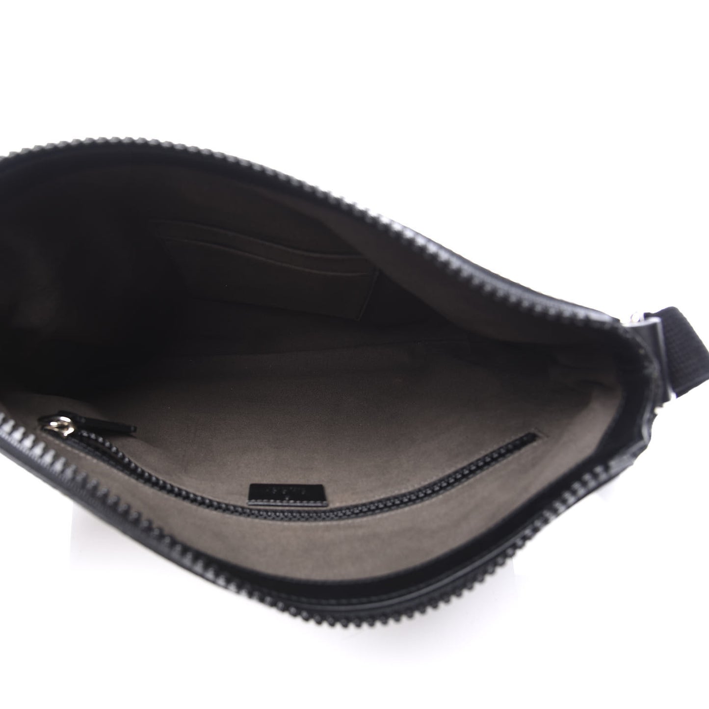 GG Supreme Monogram Flat Messenger Bag Black