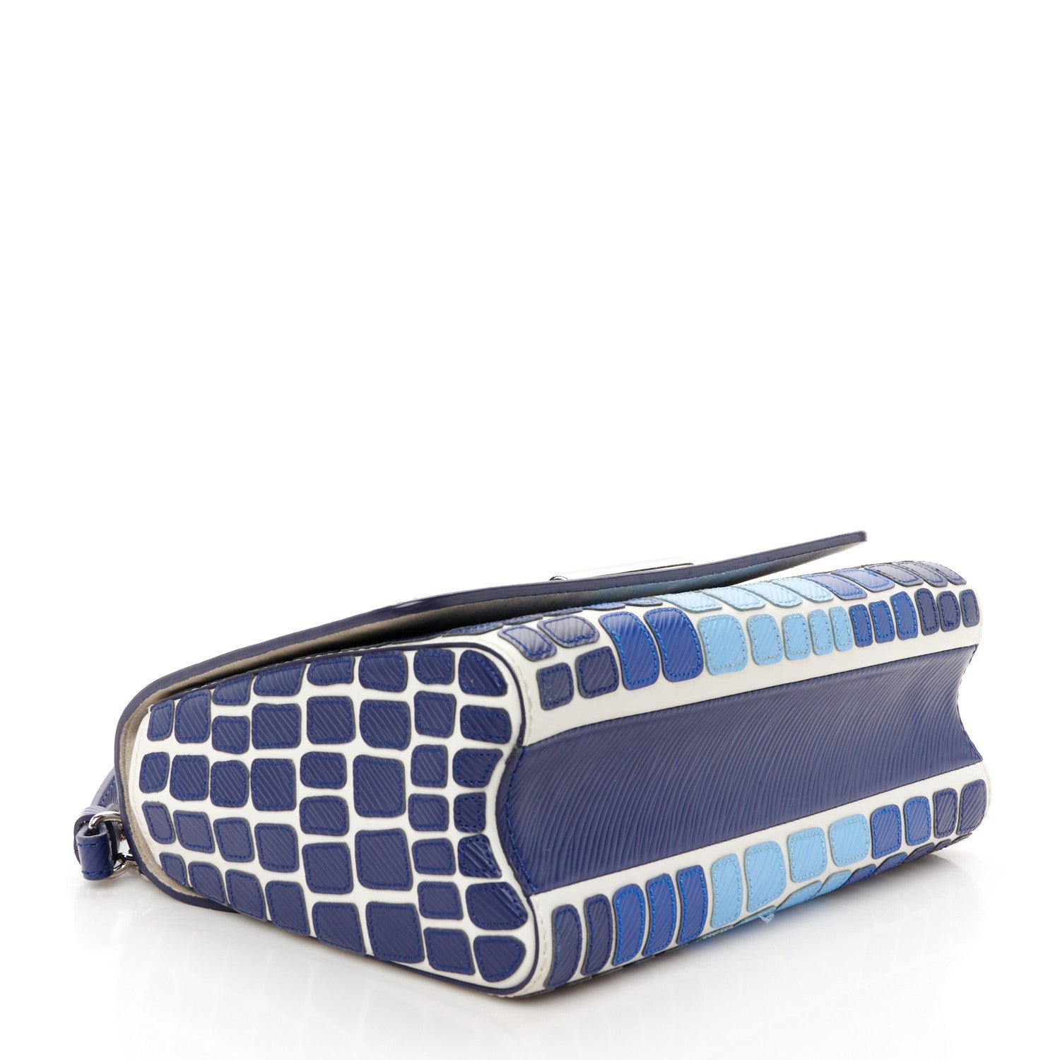 Louis Vuitton Epi Savane Twist Shoulder Bag MM Blue 5 of 11