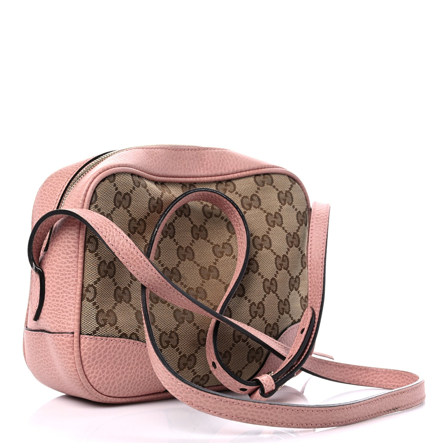 Monogram Mini Bree Messenger Bag Beige Soft Pink