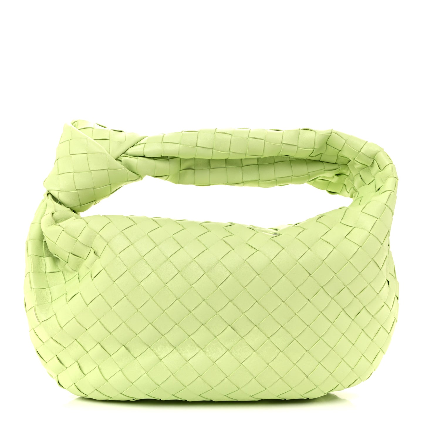 Nappa Intrecciato Teen Jodie Hobo Pistachio