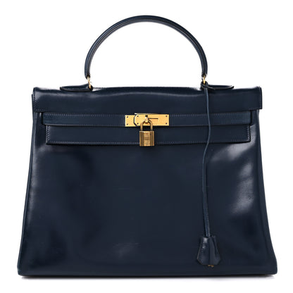 Hermes Box Kelly Retourne 35 Indigo 1 of 23