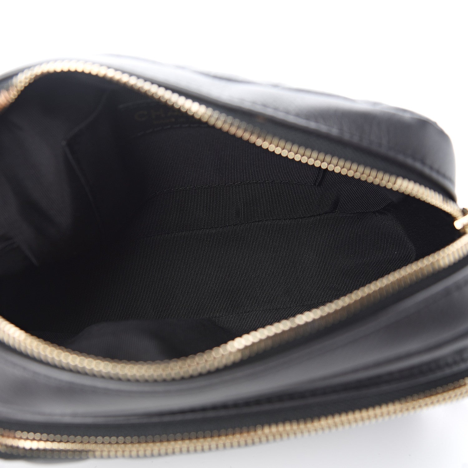 Chanel Calfskin Quilted Day Trips Camera Case Black 4 of 11