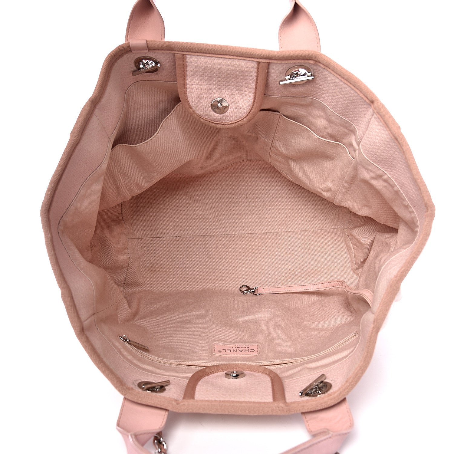 Chanel Canvas Medium Deauville Tote Pink 4 of 20