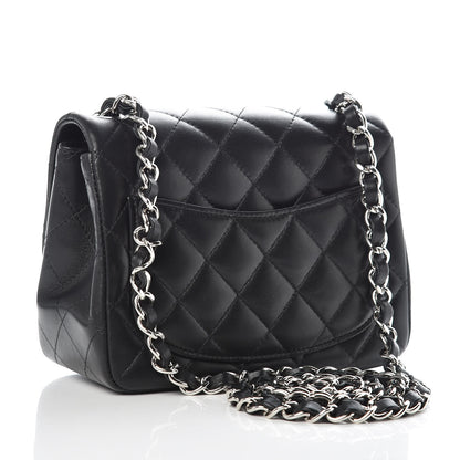 Chanel Lambskin Quilted Mini Square Flap Black 3 of 10
