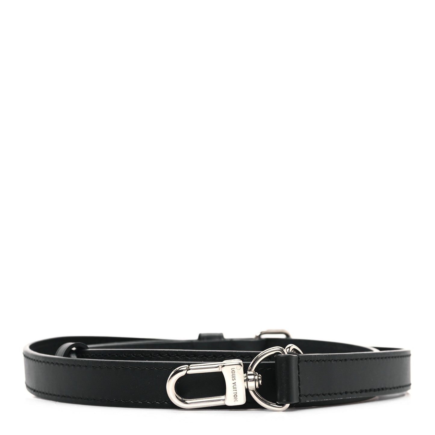 Calfskin Adjustable Keepall Bandouliere Shoulder Strap Black