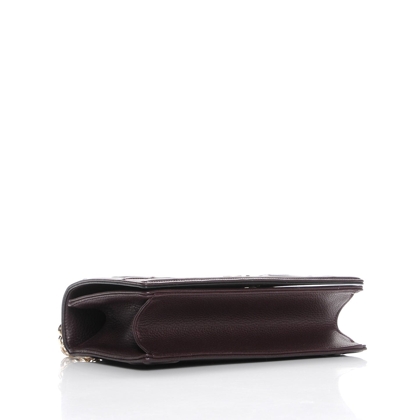 Grained Calfskin Medium Diorama Flap Bag Amaranth