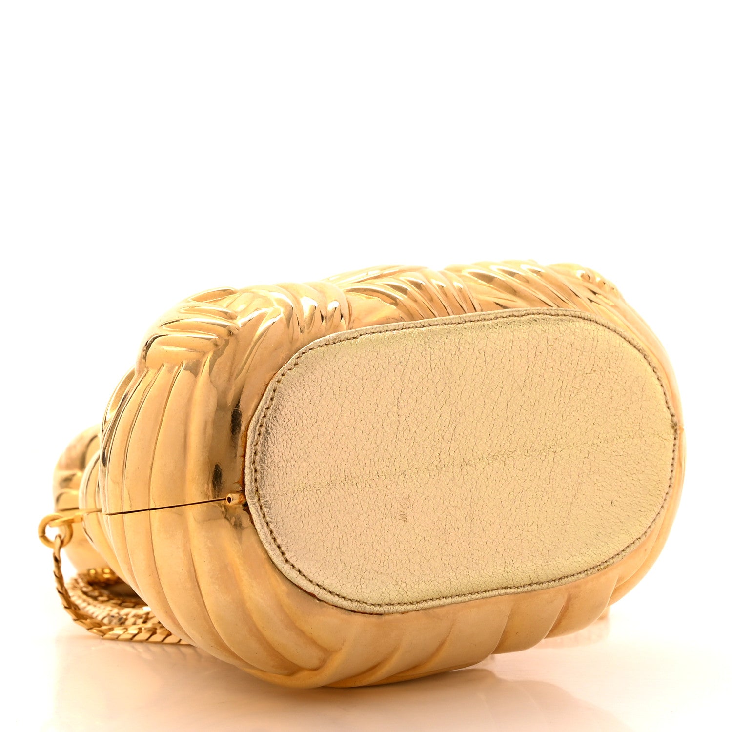 Judith Leiber Crystal Ruby Buddha Minaudiere Clutch Gold 4 of 15