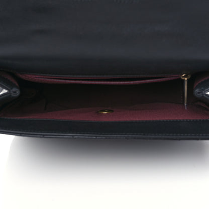 Chanel Glazed Calfskin Quilted Medium Gold Bar Top Handle Flap Black 4 of 10